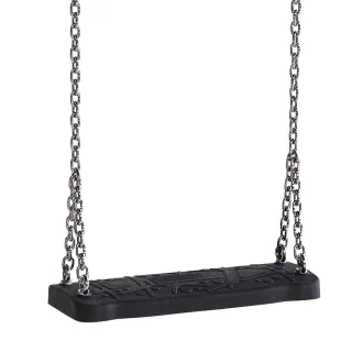 Öffentliche Kinderschaukel Gummi 45x18x3 cm - Robuster Spielplatz Sitz wetterfest für hohe Belastungen - EN 1176 zertifiziert inklusive Kette - Wickey