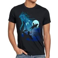 style3 T-Shirt Mononoke Vollmond wolf prinzessin mononoke anime studio ghibli