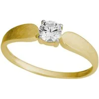 Firetti Fingerring Schmuck Geschenk Gold 375 Damenring Goldring Tropfen Solitär, mit Zirkonia (synth)