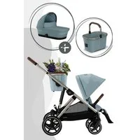 Cybex Kombi-Kinderwagen Gazelle S Kinderwagen inklusive Cot S Babywanne, Kombinationen, Buggy, Travelsystem, Geschwister, oder Zwillingswagen