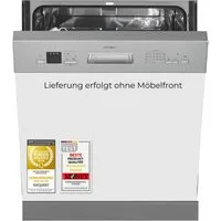 exquisit teilintegrierbarer Geschirrspüler EGSP56312-EB-030E, 11 l, 12 Maßgedecke, LED-Anzeige, höhenverstellbare Füße, Kindersicherung