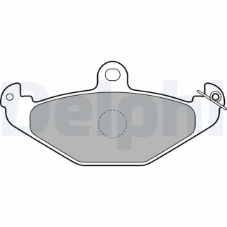 Delphi Bremsbel?ge hinten Lotus Elise Exige Opel Speedster TESLA Roadster
