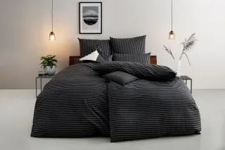Bruno Banani Bettwäsche "Jassen" 2 moderne Bettwäsche aus Baumwolle, Bettwäsche mit Streifen-Design