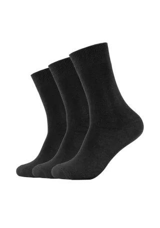 s.Oliver Red Label - Basic Socken im 3er-Pack mit elastischem Bund schwarz - Gr. - 42