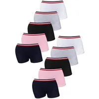 LOREZA Panty 10er Set Pantys Boxershorts - Streifen (Spar-Packung, 10-St)