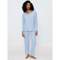 Triumph Pyjama Timeless Sensuality (2 tlg) mit zarten Spitzeneinsätzen - gerade geschnitten