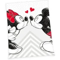 Babydecke Disney's Mickey & Minnie Microfaserflauschdecke Gr. 150/200 cm Kusch, Herding, Kinder Kuscheldecke Babydecke
