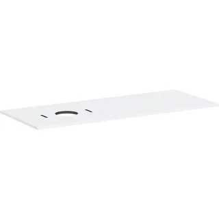 hansgrohe Xilesa E Konsole 54278700 1375x550mm, ohne Hahnloch, Ausschnitt links, mattweiß