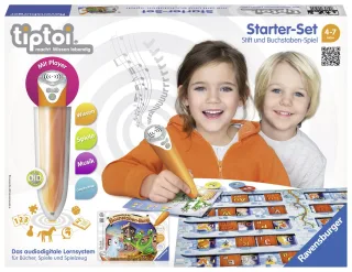 Ravensburger 00505 - tiptoi: Starter-Set mit Stift und Spiel Schatzsuche in der Buchstabenburg