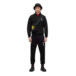 Hugo Boss - "Dangula" Sweatshirt für Herren, mit kurzem Reißverschluss (Schwarz)