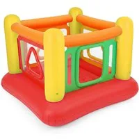 COSTWAY Hüpfburg, (1-tlg), aufblasbare Spielburg, Bällebad, mit 4 Türen