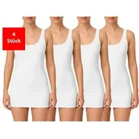 Fashionschmiede Unterhemd Damen Achseltop aus 100 % Baumwolle im praktischen 2er & 4er Pack (Packung, 4-St., 2er-Pack) Weiche Baumwollqualität im praktischen Mehrfach-Pack