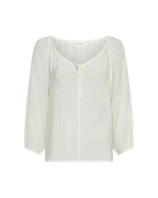 msch copenhagen - MSCHAideen 3 4 Shirt egret - Gr. - M