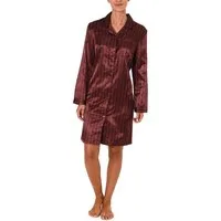 Normann Nachthemd Satin Nachthemd mit langen Ärmeln zum durchgeknöpfen - 61511