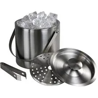 Montafox Eiswürfelbehälter Montafox Edelstahl Eiswürfelbehälter 3 Liter