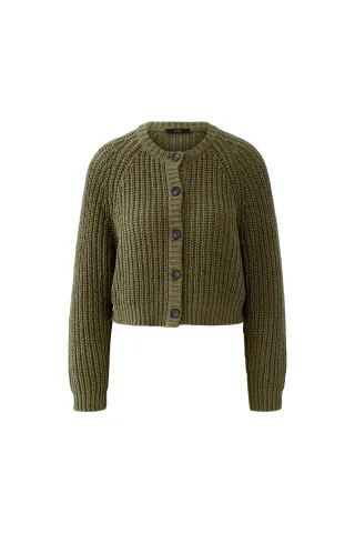 Oui - Strickjacke green garden - Gr. - 38