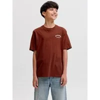 Jack & Jones Junior Rundhalsshirt JJEBRANDES BACKP RELAXED TEE SS SN JNR Baumwolle, relaxed fit