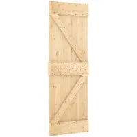 vidaXL Schiebetür Tür NARVIK Natur 70 x 210 cm Massivkiefer (1-St)