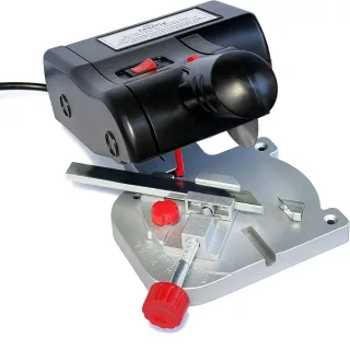 Mini Miter Cut-Off Chop Saw 4000 RPM Corded Electric High Speed Steel Blades for Wood Plastic Metal Cutting Adjustable M