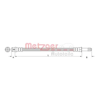 Metzger Bremsschlauch hinten Mercedes A-Klasse B-Klasse Cla Gla-Klasse