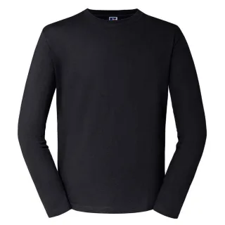 Russell - T-Shirt für Herren Langärmlig (Schwarz)