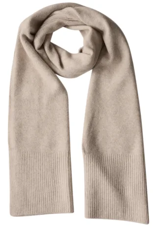 Street One - Langer Feinstrickschal in Unifarbe Soft Sand Mel. - Gr. - ONE SIZE