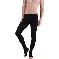 Lorey Medtec Stützstrumpfhose Kompressionsstrumpfhose AT, Klasse 2, offene Spitze, IG kurz