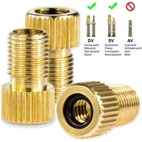 SpionProfi Minipumpe Fahrrad Ventil Adapter Ventiladapter SV DV BV KFZ Autoventil AV Pumpe (2-tlg), Universell für Presta-, Dunlop- und Blitzventile geeignet