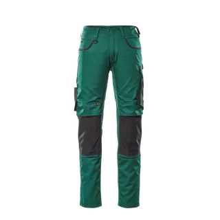 MASCOT Herren Lemberg Hose mit Knietaschen UNIQUE Grün / Schwarz 52 - 13079-230-0309-90C52