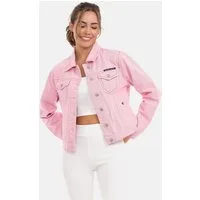 Cipo & Baxx Jeansjacke Jeansjacke mit stylischen auffälligen Elementen, WJ211