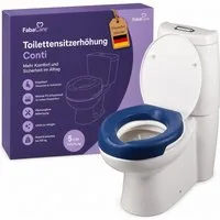 CARELINE Soft-Toilettensitzerhöhung Erhöhung für WC-Sitz Soft, 5 cm
