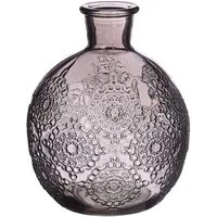 NaDeco Dekovase Kugelvase Bologna Größe h.12 Ø9.5 cm, in Grau Kugelflasche