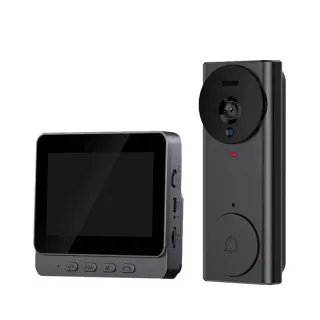 M17S Video Doorbell 4.3" Screen Infrared Night Vision Two-Way Audio 256GB Support Wireless Home Security Camera
