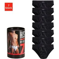 H.I.S Slip Unterhosen für Herren (Dose, 7-St) aus Baumwoll-Mix in einer Dose verpackt