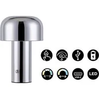 OTTO home LED Tischleuchte Ronno, Dimmer, Dimmfunktion, Ein-/Ausschalter, Farbsteuerung, USB-Ladefunktion, mehrere Helligkeitsstufen, LED fest integriert, warmweiß - kaltweiß, USB-C, Akku, Typ-C-Ladekabel, CCT, Tischlampe kabellos, Akkulampe