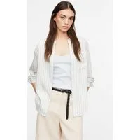 comma Langarmbluse Bluse Leichte Streifen-Bluse aus Viskosemix