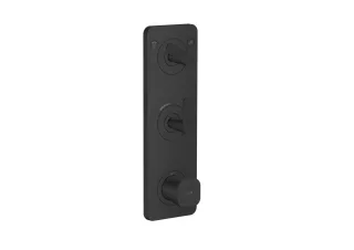 Hansgrohe Thermostat Modul 380/120 Unterputz FS Axor Citterio C 2 Verbr.Cubic mattschwarz, 4970167 49701670