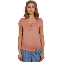 vertbaudet Umstandsshirt Henley-Shirt für Schwangerschaft & Stillzeit