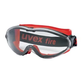 uvex Vollsichtbrille ultrasonic schwarz, blau schwarz/rot/transparent - 9302601