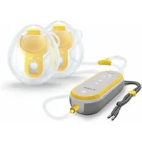 MEDELA Elektrische Doppelmilchpumpe FREESTYLE freihändig tragbar besonders leicht anatomisch geformt, Für freihändiges und komfortables Abpumpen