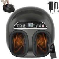 AKKEE Fußmassagegerät mit Wärmefunktion, Shiatsu Tiefkneten, durchblutungsfördernd, Mit Wärmefunktion, durchblutungsfördernd