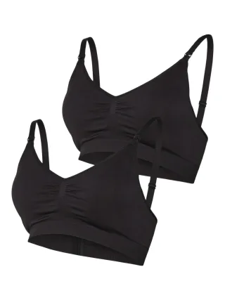 MAMALICIOUS - MLILJA FEED ME BRA NF 2-P A. NOOS Black - Gr. - XL