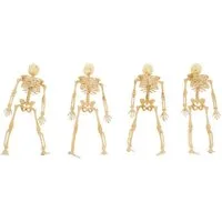 CHAKS Dekoobjekt 20er Set 'Mini Skelette' - 9 cm, Knochenweiß - Sk