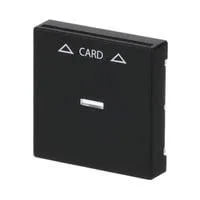 Zentralscheibe für Cardschalter mit Symbolik und Kalotte schwarz, Retail