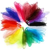 FOUORTUNATE-BEE Lernspielzeug 20er Set Jongliertücher aus Chiffon, bunt für Kinder & Tanz (20-St), Geeignet für Tanz, Spiel und sensorische Entwicklung.