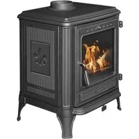 Gussofen »Castor 85«, Exklusiv, Lieferung bis ins Wohnzimmer, 7 kW, Zeitbrand, Eleganter Gußofen mit lange Lebensdauer, 42,4 cm Feuerraum