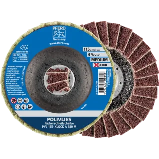 PFERD TOOLS POLIVLIES-Fächerscheibe PVL Korund X-LOCK - 44694202