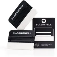 Blackshell Montagewerkzeug Profi Rakel zum Verkleben von Folien, (2-tlg), Anti-Kratz-Beschichtung durch Naturwolle