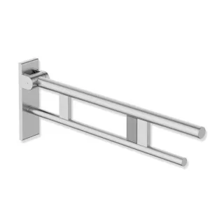 Hewi System 900 Stützklappgriff 900.50.179XA Ausladung 700 mm, Edelstahl matt geschliffen, rechts, Funk-Spülauslösung