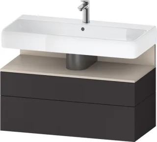 Duravit Qatego Waschtischunterbau wandhängend Graphit Supermatt 990x470x590 mm - QA4395091800000 QA4395091800000
